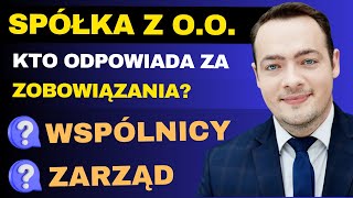 Odpowiedzialność w sp z oo Jak ograniczyć ryzyko biznesowe  Prawnik Wyjaśnia [upl. by Alikam]