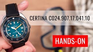 HANDSON Certina DS Super PH1000M Automatic Powermatic 80 C0249071704110 [upl. by Keiryt593]