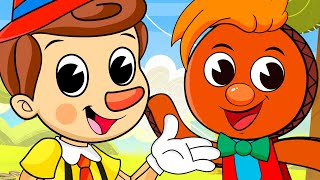 PINOCHO PIN PON Sus Mejores Canciones infantiles [upl. by Ramalahs]