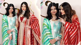 Aishwarya Rai amp Aaradhya Visuals  Anant AmbaniRadhika Merchant Wedding  Manastars [upl. by Lashoh]