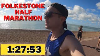 Running The Folkestone Rotary Half Marathon  The LONG And Straight Coastal Path [upl. by Tuddor]