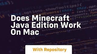 does minecraft java edition work on mac [upl. by Meggie]