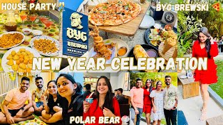 New Year Celebration 🥂 Byg Brewski Brewery Company Bangalore 🍕 House Party 🎉 [upl. by Aninep]