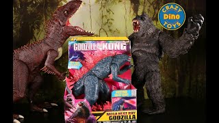 New Godzilla X Kong The New Empire Toys unboxed Mega Heat Ray Godzilla Vs King Kong Battle [upl. by Sirred]