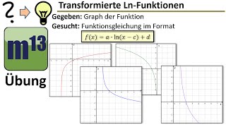 LnFunktionen  Vom Graphen zum Funktionsterm Übungsaufgabe [upl. by Nosydam266]