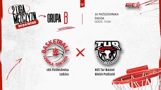 ŁKS Politechnika Łódzka  KKS Tur Basket Bielsk Podlaski 2 LM [upl. by Eciuqram]