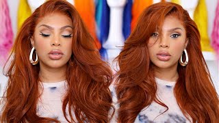 FROM BLACK TO GINGER HAIR TUTORIAL  WIG TRANSFORMATION [upl. by Nnylf]