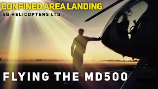 MD500 Helicopter confined area landing [upl. by Derwood891]