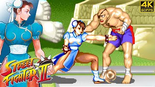 Street Fighter II  Chun Li Arcade  1991 4K 60FPS [upl. by Kelly]