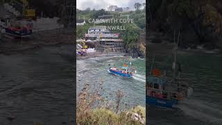 Boats landing in Cadgwith Cove Cornwall Really nice place to see loveit visitcornwall [upl. by Concepcion]