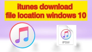 How to find file location itunes update firmware windows [upl. by Benge]