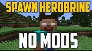 Top 3 Creative ways to spawn Herobrine into your MineCraft world [upl. by Ares87]