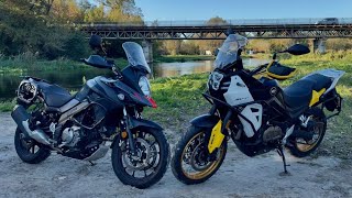 Test porównawczy Suzuki VStrom 650 i QJ Motor SVT650  ten sam silnik a jak różne motocykle [upl. by Anewor]