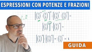 🔢 Espressioni con Potenze e Frazioni Guida Completa 📘 [upl. by Inaluiak]