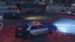 GTA 5 Military convoy escort LAFR [upl. by Lady]