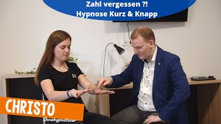 Hypnose Kurz amp Knapp  Zahl vergessen [upl. by Yrrol]