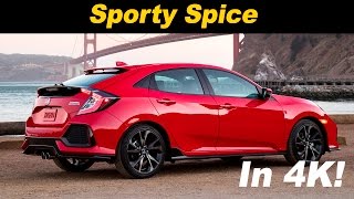 2017 Honda Civic Sport Hatchback Review and Road Test  Detailed in 4K UHD [upl. by Seabrook]