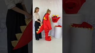 How to put on a dragon mascot mascot mascotcostume promomascots carnivalcostumes [upl. by Asel52]