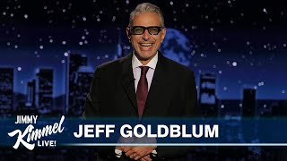 Jeff Goldblum on Earthquake During Rehearsal 2028 Olympics in LA amp He Sings About Guest Hosting [upl. by Nitsugua]