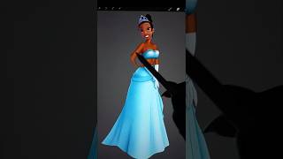 Disney Princess Tiana glow up Transformation tiana cartoon disney princess [upl. by Parik516]