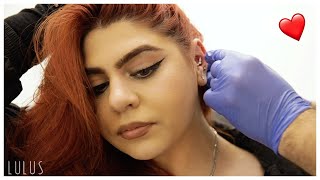 Christinas Conch Piercing Experience at Lulus [upl. by Fields800]