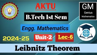 Unit2  Lec6  calculus  Leibnitz Theorem  btech 1st year [upl. by Loretta]