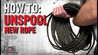 How To Unspool a New Rope featuring Sterling Rope [upl. by Tteltrab]