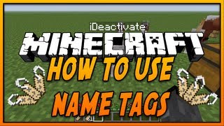 ✔ How To Use Name Tags in Minecraft [upl. by Lamoree102]