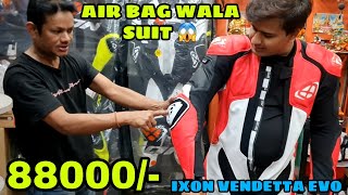 Motogp wala Suit le liya 😍 Air bag wala technology 😱 IXON Vendetta Evo Race Suit 👌 Riding Gears ❤️ [upl. by Tica]