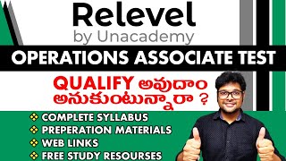 HOW TO CRACK RELEVEL EXAM  Relevel Exam by Unacademy  Operations Associate Test  V the Techee [upl. by Mirak363]