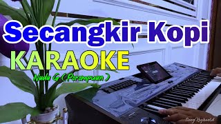 SECANGKIR KOPI KARAOKE Nada Wanita  JHONY ISKANDAR [upl. by Bore353]