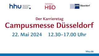 Campusmesse Düsseldorf – Der Karrieretag an der HHU [upl. by Ecilayram]