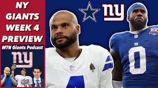 NY Giants Week 4 Preview vs Cowboys  Week 4 Spread Picks [upl. by Ecnarret]