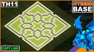 NEW TH11 base 2024 with COPY LINK  COC Town Hall 11 TrophyFarm Base  Clash of Clans [upl. by Bernadine366]