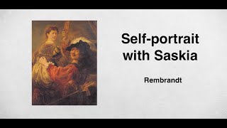 Selfportrait with Saskia Rembrandt Harmenszoon van Rijn  ENG [upl. by Atibat]