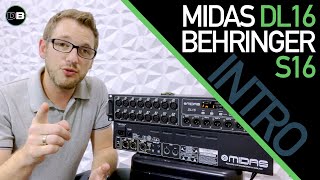 Midas DL16 Stage Box amp Behringer S16 Stage Box Tutorial [upl. by Hedley]