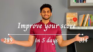 Improve your GRE score  How I got from 289 to 314 in 5 days [upl. by Cobbie]