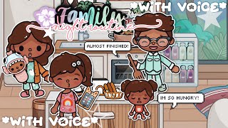 Aesthetic Family Night Routine 😴🌷  with voice 🎙️ Toca Boca Life World Family Roleplay 🌍 [upl. by Damle]