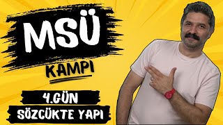 MSÜ KAMPI  Sözcükte Yapı  4GÜN  PDF  RÜŞTÜ HOCA [upl. by Pudens]