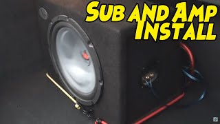 How To Install A Subwoofer And Amplifier In 5 Minutes [upl. by Narmi315]