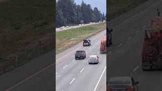 Unmarked Abbotsford Police Pickup Responding for an MVA on Highway 1 [upl. by Elamrej]