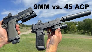 9MM vs 45 ACP [upl. by Atrim]