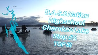 BASS Nation Highschool Southeast Trail Stop 2 Cherokee Lake 11232024 Top 5 [upl. by Llebana]