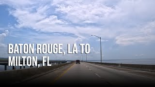 Road Trip  Baton Rouge LA to Milton FL  4K Driving [upl. by Salkin]