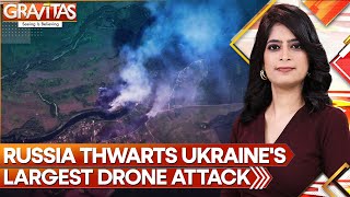 RussiaUkraine war  Russia Repels Largescale Ukrainian Drone Attack on Moscow  Gravitas [upl. by Varipapa]