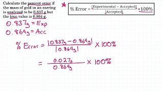 How To Calculate Percent Error  Practice 2 [upl. by Imhskal]