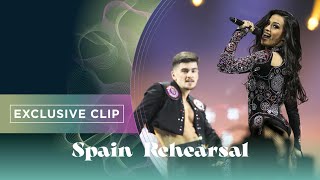 Chanel  SloMo  Exclusive Rehearsal Clip  Spain 🇪🇸  Eurovision 2022 [upl. by Godderd957]