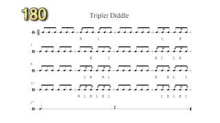 The Best Triplet Diddle Play Along 100240bpm [upl. by Ahsiuqal]