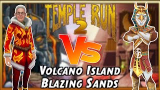 Mrs Claus Volcanic VS Imhotep Volcano Island Temple Run 2 [upl. by Odnumyar]