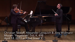 Christian Tetzlaff Alexander Lonquich amp Jörg Widmann — Mozart “Kegelstatt” Trio K 498 [upl. by Medlin]